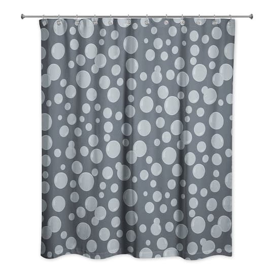 74" Bubbles All Over Shower Curtain